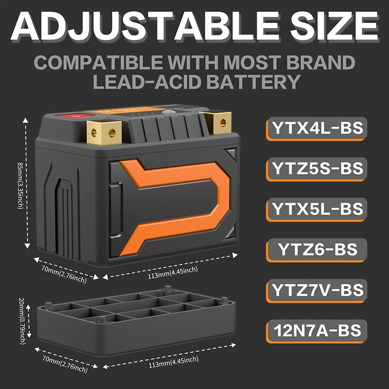 Lightweight Motorcycle Battery